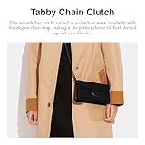 Coach Tabby Chain Clutch, Black