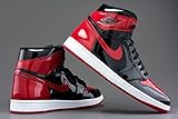 Nike Jordan Mens Air Jordan 1 Retro High OG 555088 063 Bred Patent - Size 11