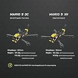 SpeedyBee Mario 5 DC Advanced Version FPV Drone Frame - 227mm Wheelbase, Lightweight Design, CNC Aluminum Alloy Head, Compatible with DJI O3 Air Unit, Ideal for Cinematic and Freestyle Flying