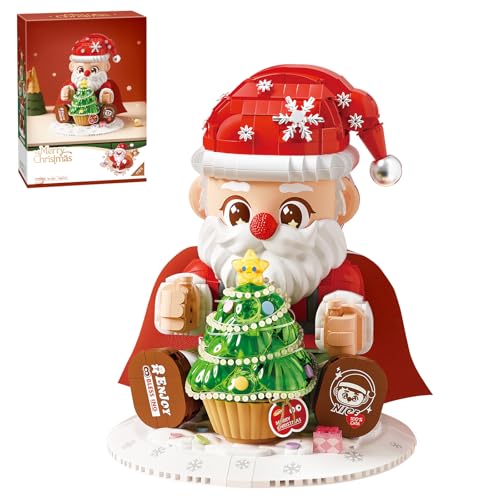 MEIEST Santa Claus Building Blocks Set,Creative Xmas Building Gift,Fantasy Building Bricks Toys,Home Decor