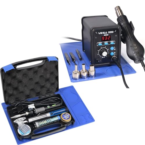 YIHUA 959D Rework Station Bundled with YIHUA 947-V Soldering Iron (19 items)