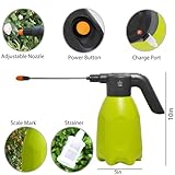 0.5 Gallon Electric Spray Bottle-Garden Sprayer,Plant Mister with Adjustable Nozzles,Rechargeable Battery Powered Sprayer,Pump Sprayer,Automatic Watering Can for Indoor/Outdoor Plants,2L Water Sprayer