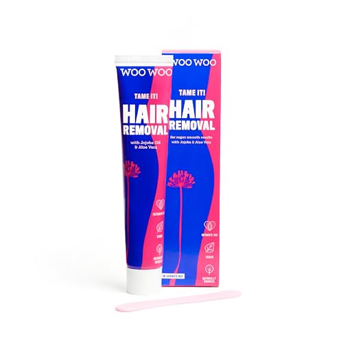 WooWoo - Tame It! In-Shower Natural Hair Removal Depilatory Cream | No Irritation Vegan Hair Remover For Sensitive Skin - Legs, Bikini, Intimate Areas (3.4 oz | 100 ml)