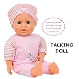 Interactive Talking Baby Doll Doctor Set Toy Pack for Kids – 14” Doll with Lights, Sound Effects, Pretend Play Dr Checkup Accessories – Pink Newborn Hospital Care Nursing Playset for Toddler Girl 3+