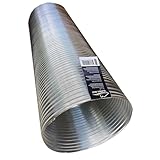 Builder's Best 110412 BDB110412 Semi-Rigid Aluminum Duct, 8ft (10" Dia), 8', Silver