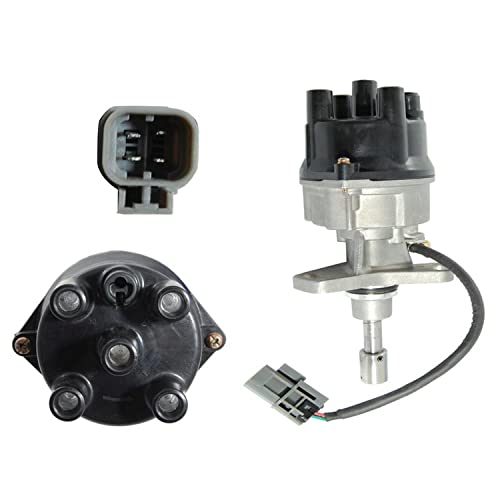 OEG Parts New Distributor Assembly Compatible With Nissan 240SX D21 Pickup 2.4L 2.4 4-cyl 89 90 91 92 93 94 95 96 1989-1996 KA24E 22100-40F00, 2210040F00, D4P8703, 31-1024, 84-1024
