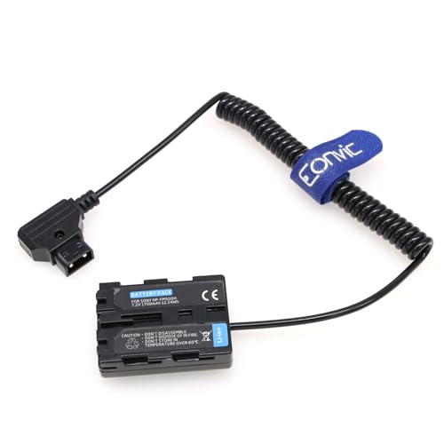 Eonvic Dtap to NP-FM500H Dummy Battery Pack Power Cable for ARRI WCU-4 Sony DSC-F707 F717 F828 FM55H FM51 FM30 MVC -CD300 Camera