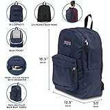 JanSport SuperBreak One Backpack - Durable, Lightweight Bookbag with 1 Main Compartment, Front Utility Pocket with Built-in Organizer - Premium Backpack, Cyberspace Galaxy