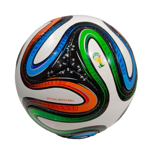 World Cup 2014 Brazil Final Match Football, Premium Hand Stitched Material, Soccer Ball Size 5 (1 Soccer, 1, Count)