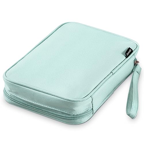 Zannaki Big Capacity Storage Pouch Marker Pen Pencil Case Simple Stationery Bag Box Art Tool & Sketch Storage Boxes for Bullet Journal Middle High School Office College Student Girl Women Adult Teen