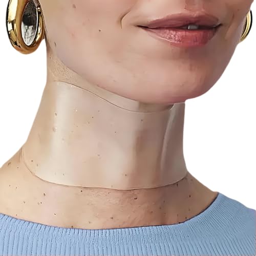 Edemi 5 PCS Silicone Neck Wrinkle Patches, Reusable Overnight Anti-Wrinkle Patches, Anti Aging Silicone Wrinkle Patches for Skin Firming & Neck（2.5 Months Supply ）