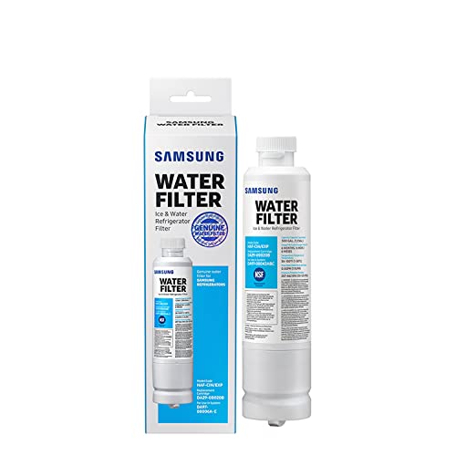 SAMSUNG Genuine Filter for Refrigerator Water and Ice, Carbon Block Filtration for Clean, Clear Drinking Water, 6-Month Life, HAF-CIN/EXP, 1 Pack