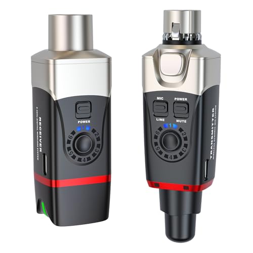 Xvive U35 Wireless Microphone System 5.8GHz Wireless XLR Transmitter and Receiver for Dynamic Microphone, Audio Mixer, PA System, Channel Scan Mode