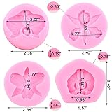 ZiXiang Orchid Flower Silicone Fondant Molds For Cake Decoration Cupcake Baking Candy Polymer Clay Chocolate Gum Paste Set Of 4