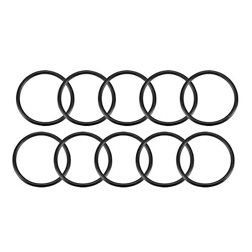 uxcell Nitrile Rubber O-Rings, 45mm OD 39mm ID 3mm Width, Metric Sealing Gasket, Pack of 10