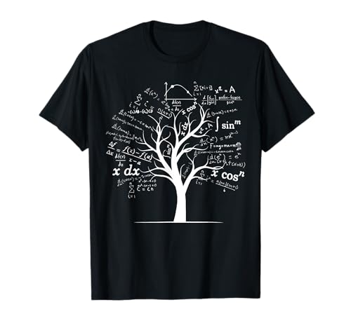 Mathematics Equation Mathematician Stuff Men Women Funny AP Calculus Algebra Tree Math Teacher Nerd Geek Gifts Unisex Adults Kids Classic Fit Crew Neck Short Sleeve T-Shirt Black Small