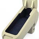 Beige Leather Center Console Armrest For 1999-2004 Volkswagen Jetta Golf Mk4 NEW