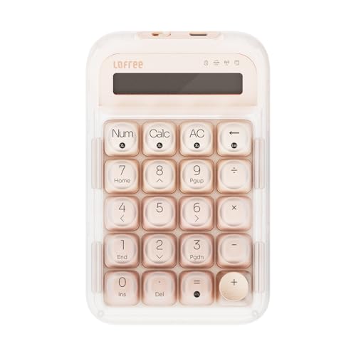 Lofree Foundation Tri-Mode Wireless Numpad White LED Backlight Compatible with MacOS, iOS, Windows, and Android