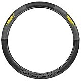 BDK Warner Bros DC Comics Batman Steering Wheel Cover - Ergonomic Grip, Universal Size 14.5-15.5 in, Protects and Insulates Your Wheel, Car Accessories for Car, Truck, Van, SUV