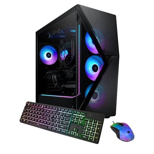 iBUYPOWER Slate 8 MESH Gaming PC Desktop Computer (AMD Ryzen 7 9700X CPU, AMD Radeon RX 7800XT 16GB GPU, 32GB DDR5 Non-RGB 5200MHz RAM (16x2), 1TB NVMe SSD, WiFi Ready, Windows 11 Home) - SMA7R78XT02