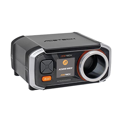 ACETECH Airsoft Chronograph AC6000MKIII 30 to 400 m/s Measurement Shooting Speed Tester Chrono with Colorful LCD Display App Support for 4.5mm/6mm/8mm/9mm BB (Standard)