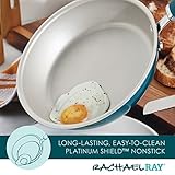 Rachael Ray Create Delicious Nonstick Cookware Induction Pots and Pans Set, 13 Piece - Teal Shimmer