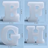 2.5 Inch 26 Pack Resin Mold 26 English Alphabet Letter Mold Silicone Mold for Resin Alphabet Resin Silicone Mold Handmade Letter Resin Casting Mold Capital Letter Mold