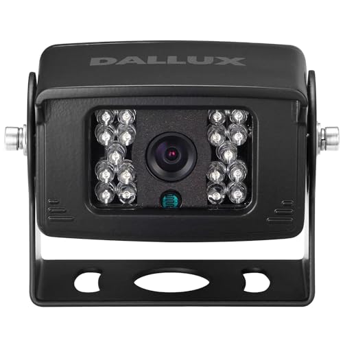 Bus Truck Vehicle Backup Cameras Wide View Angle cab cam Rearview Reverse Waterproof Night Vision 4 PIN Cam for Travel Trailer/Pickup/Van/RV Camper/Motor Home (12V,package not include extension cable)