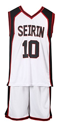 ZYHCOS Summer Sportswear Basketball Mens Jersey Uniform Full Sets (Medium, NO.10 White)