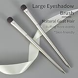 Natural Goat Hair Eye Shadow Brush by ENZO KEN, Large Smudge Eyeshadow Brush, Shader Eye Shadow Brush, Eye Shader Brush, Single Eyeshadow Brush, Eye Brushes, Eyeshadow Blending Brush. (Gold, E203L)