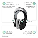 Alpine Muffy Kids - Noise Cancelling Headphones for Kids - CE & ANSI Certified - 25dB - Sensory & Concentration Aid - Black