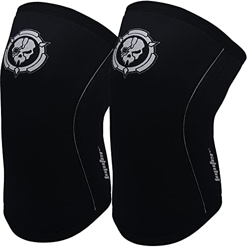Knee Sleeves (1 Pair), 7mm Compression Knee Braces for Squats,Weightlifting,Powerlifting,Cross Training for Men & Women (Large)