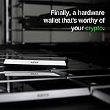 Keevo Model 1 Crypto Wallet (Cold Storage, Hardware Ledger) - Secure, Safe & Trusted Cryptocurrency Wallet & Ledger for Bitcoin (BTC), Ethereum (ETHER), NFT and Digital Assets