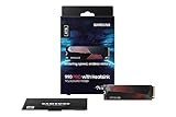 SAMSUNG 990 PRO Heatsink SSD 4TB, NVMe M.2, Speeds Up to 7,450MB/s Best for PlayStation® 5 (PS5 SSD) Console Expansion MZ-V9P4T0CW