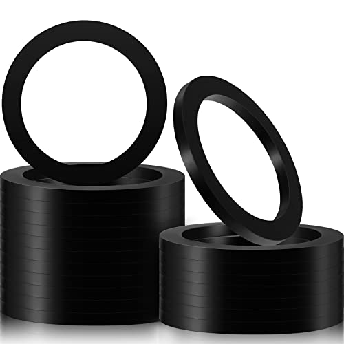 20 Pack 3" Camlock Gasket Fitting Cam Lock Hose Seal for Female Coupler Cam Groove Replacement Rubber Washer Black Rubber Gasket Ring Large Replacement Strainer for Pool Plunger Valves