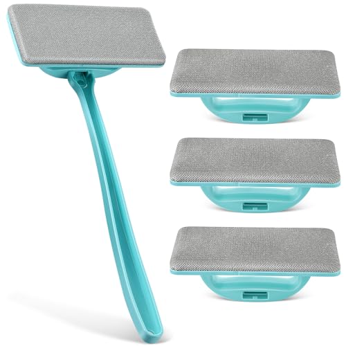 Mesh Screen Cleaner, Detachable Window Cleaning Brush, Dry and Wet Dual Use Tool with Screen Washing Equipment, Perfect for Easy and Efficient Window Cleaner Tool Maintenance(5 Pack)