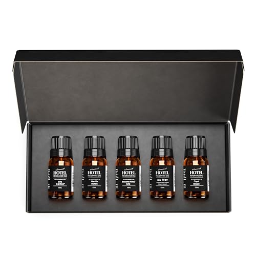 AirScent Hotel Diffuser Oil Gift Set - Buyers’ Best Picks - 10 mL, 0.34 fl oz Hotel Fragrance Oil Gift Set - Inspired by The Ritz Carlton, Westin, Baccarat NYC, My Way and Capri Brezza Scents