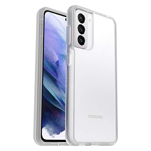 OtterBox Sleek Series Case for Samsung Galaxy S21 5G, Shockproof, Drop Proof, Ultra-Slim, Protective Thin Case, Tested to Military Standard, Clear, No Retail Packaging