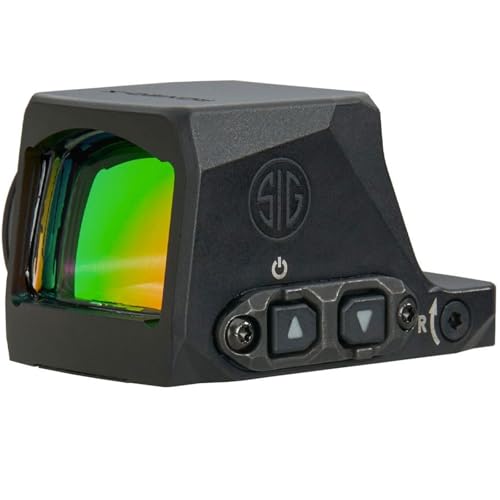 SIG SAUER Romeo-X Enclosed Compact Pistol-Mounted Red Dot Sight - Rugged Durable Aluminum Lightweight Waterproof MOTAC Micro Reflex Sight with 15 Illumination Settings, Circle Dot - Black