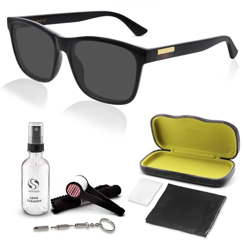 Gucci GG0746S Designer Sunglasses: Elegant Rectangular Frame Eyewear with Premium eSHADES Kit - Epitome of Luxury and Style