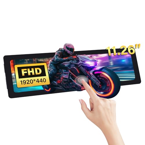 GeeekPi 11.26 inch 1920x440 HDMI LCD Capacitive Touch Screen for Raspberry Pi 5/4B/3B+/3B