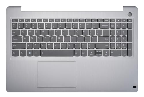 Replacement Upper Case Palmrest for Lenovo ideapad 3-15ITL6 3-15ADA6 3-15ALC6 Series Laptop with Backlit Keyboard with Touchpad Assembly Part 5CB1B65660, Gray