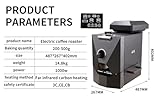 Electric Home Coffee Roaster Roasting Machine Nuts Barista Home 500g Electric Coffee Bean Roaster Machine Grain Dry 110V for home use with smoke filter and chaff collector