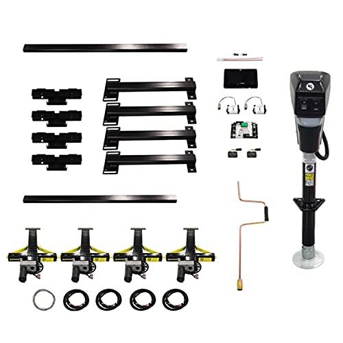 Lippert Ground Control TT 5-Point Automatic RV Travel Trailer Leveling System with Touchpad Controller, 10,000-lb. GVWR - 672136