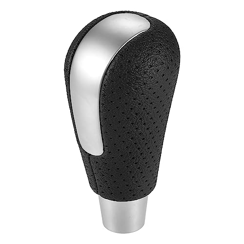 A ABSOPRO Automatic Transmission Gear Shift Knob with Holes for Mazda 3 2009-2016 for Mazda 3 Sport 2009-2016 Matte Silver Tone