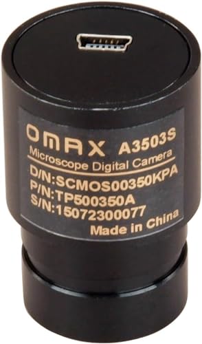 OMAX 640x480 USB Digital Microscope Camera Compatible with Windows XP Through Windows 10