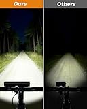 Best Bright Bike Light for Night Riding, 14000 Lumen Bicycle Light High Beam Low Beam, USB-C Rechargeable Bicycle Headlight Set, Waterproof Bike Headlight and Taillight for Adult Kid Mountain Road