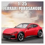 Car Building Kits 1:25 for Ferrari Purosangue SUV Coupe Alloy Sports Car Model Diecast Metal Racing Car Vehicle Model Collectible Office Décor