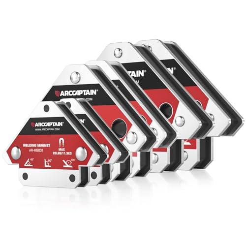 ARCCAPTAIN Welding Magnets 25LB&55LB&75LB 6Pcs Welding Magnet Set, Magnetic Welding Holder, Holding Power Welding Accessories