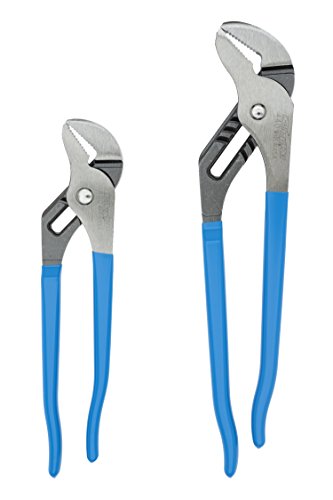 Channellock 2 Piece Tongue and Groove Pliers Set, Blue, 2 Piece Set, 9.5", 12"